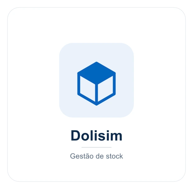 Software de gestão de stock Dolisim: níveis de stock em tempo real e alertas de stock baixo