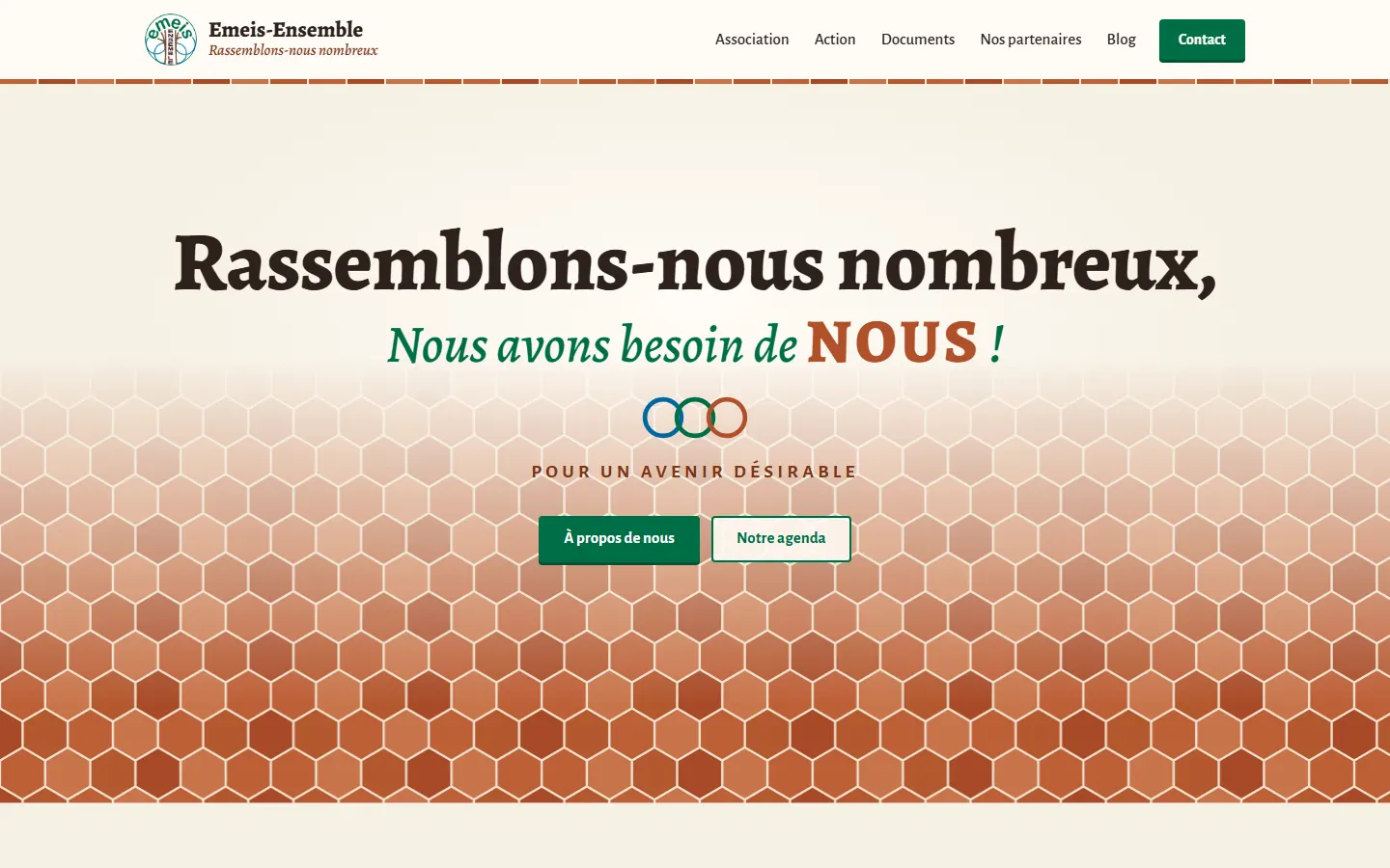 Pagina de start a site-ului Emeis-Ensemble