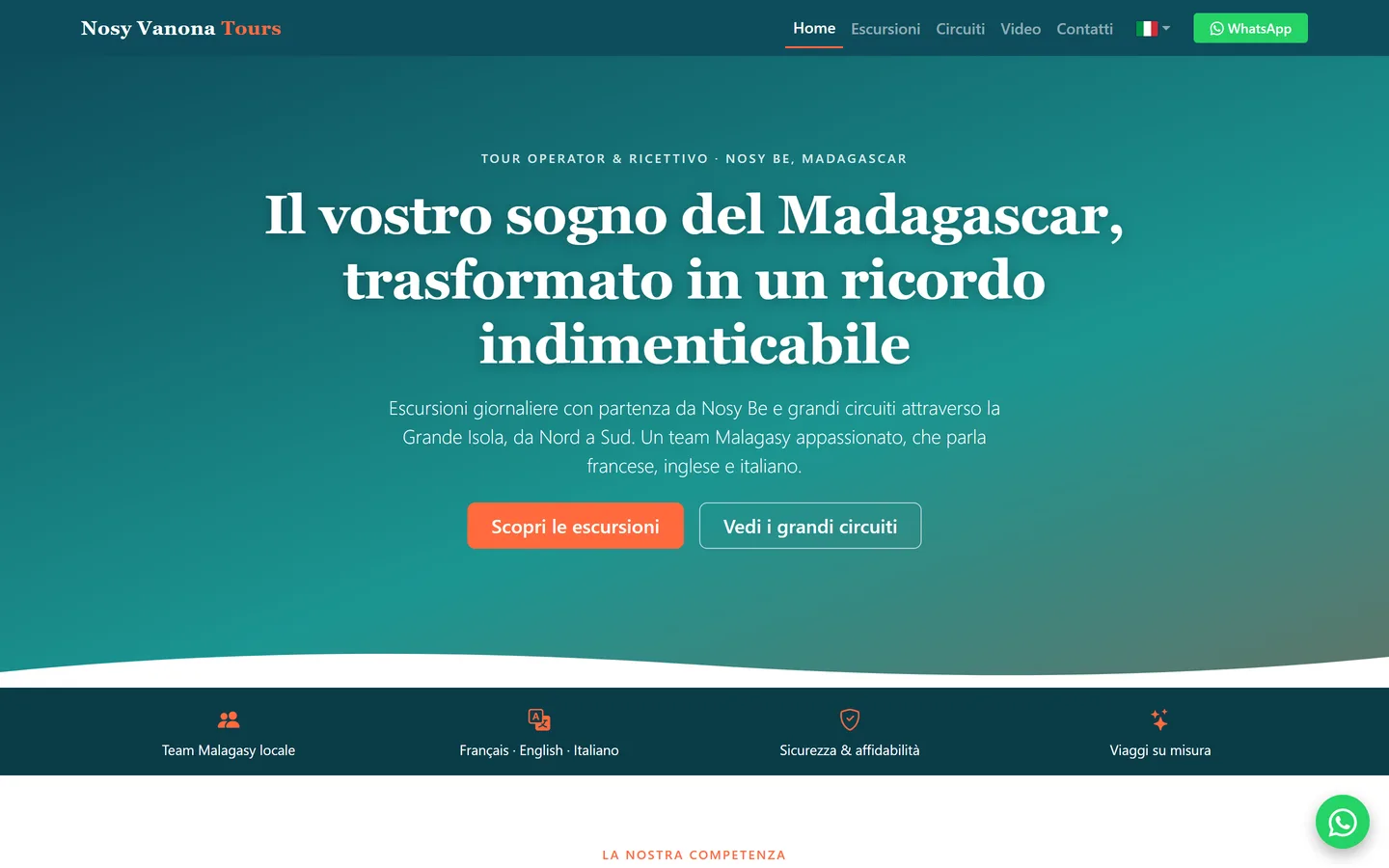 Esempio di sito web creato e gestito da Simafri
