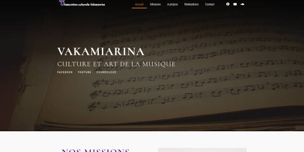 Site web de l'association Vakamiarina